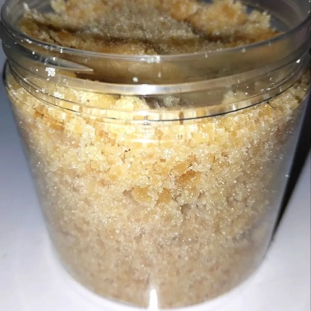 Hand crafted natural Brown sugar emulsified sugar scrub 6oz